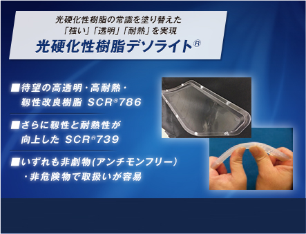 光硬化性樹脂デソライト