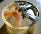 Aluminum wheel (1/2 plated)